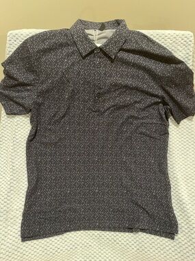 Adidas Men’s Ultimate365 Jacquard Argyle Golf Polo - Size Large - Black/Carbon